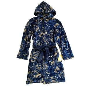 NWT Cuddl Duds Boys Football Robe with Hood 12-14